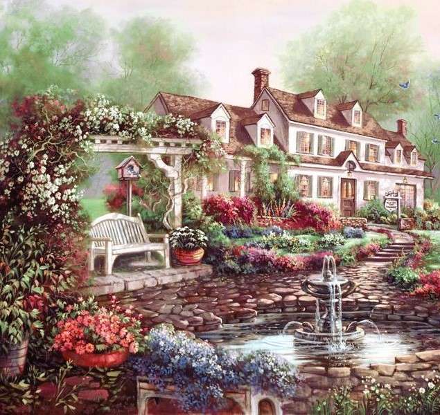 Flowers in the home garden jigsaw puzzle online