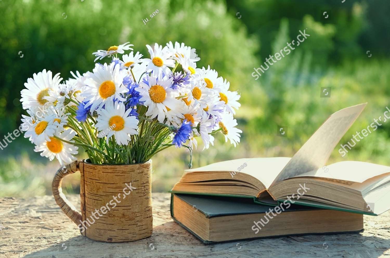 Bouquet of Flowers and Book online puzzle