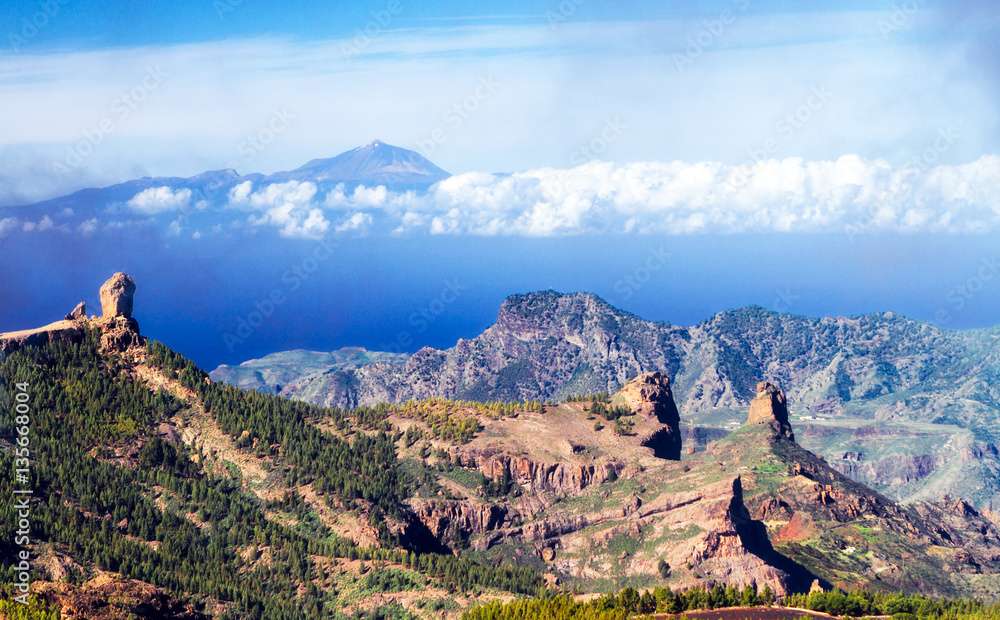 Tenerife et Pico Nublo Îles Canaries puzzle en ligne