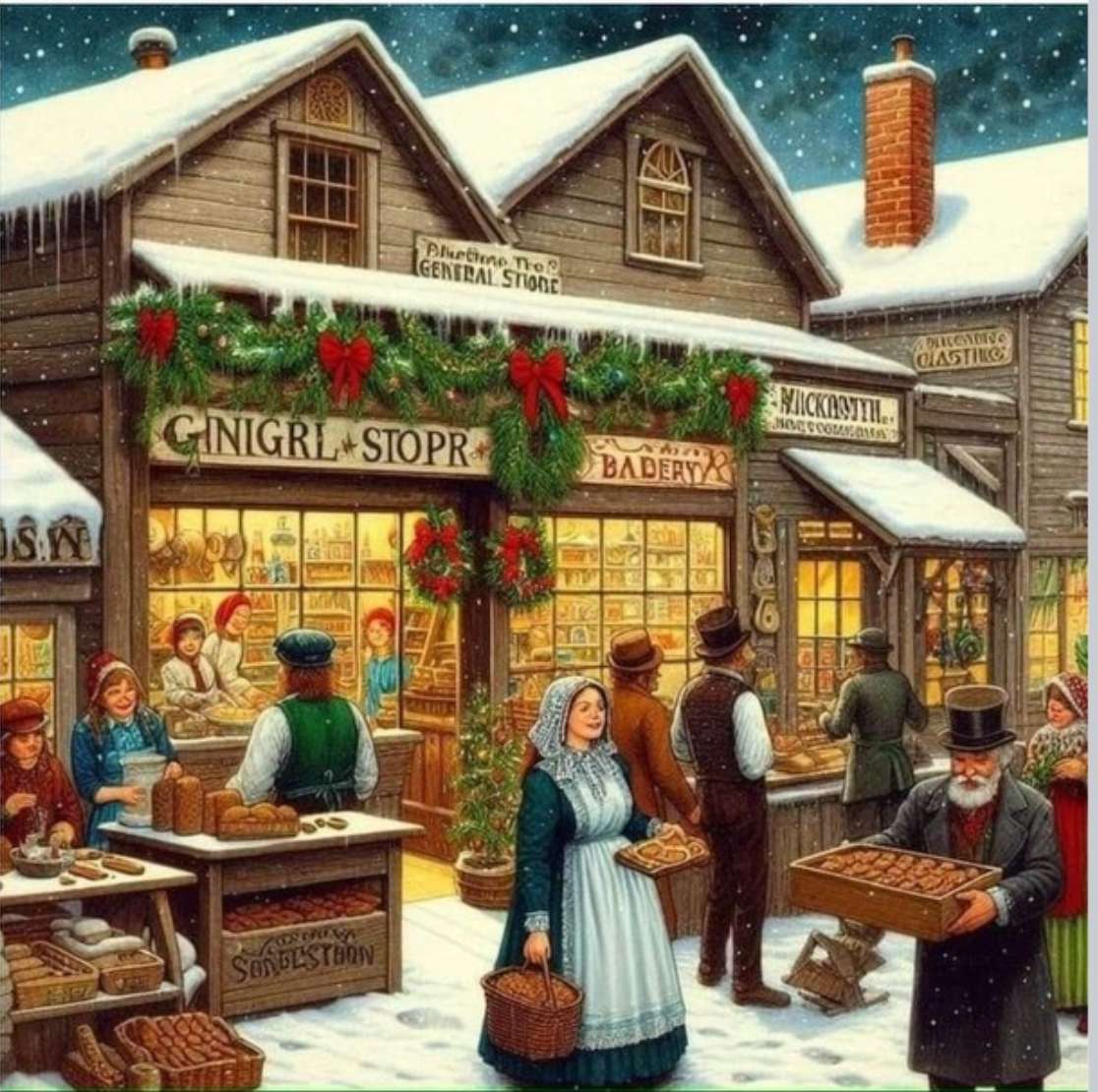 Magic Christmas In the Village jigsaw puzzle online