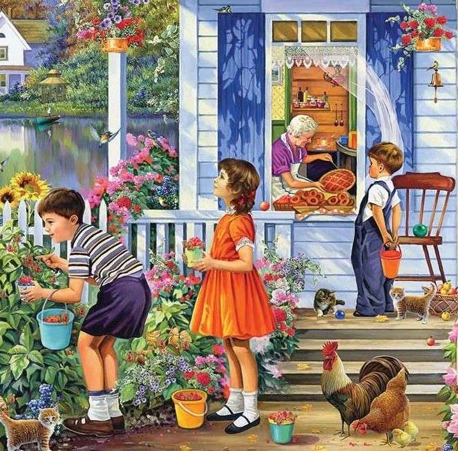 Visitare la nonna puzzle online