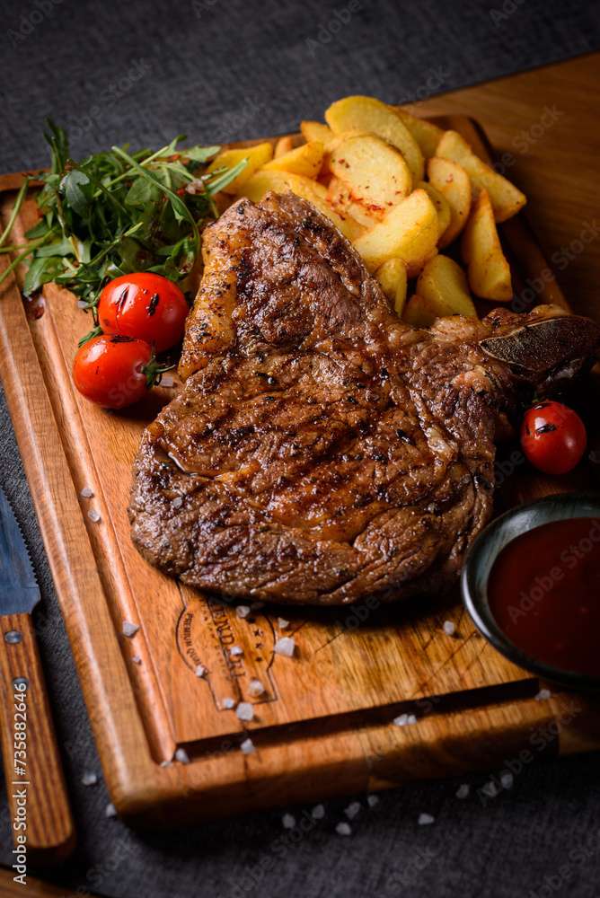 Filete Jugoso Con Patatas Al Horno rompecabezas en línea