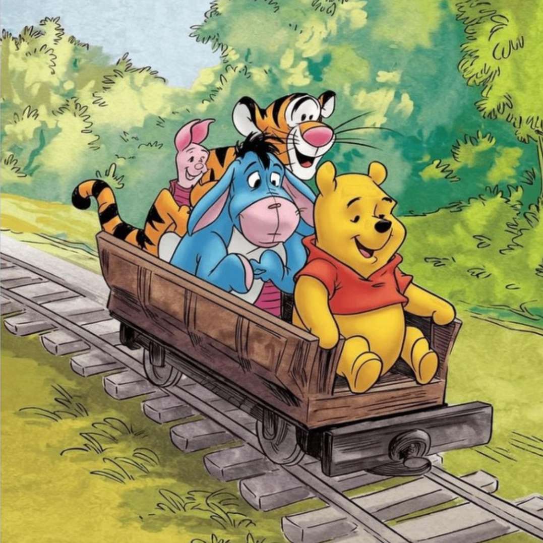 Pooh y la pandilla dan un paseo. rompecabezas en línea