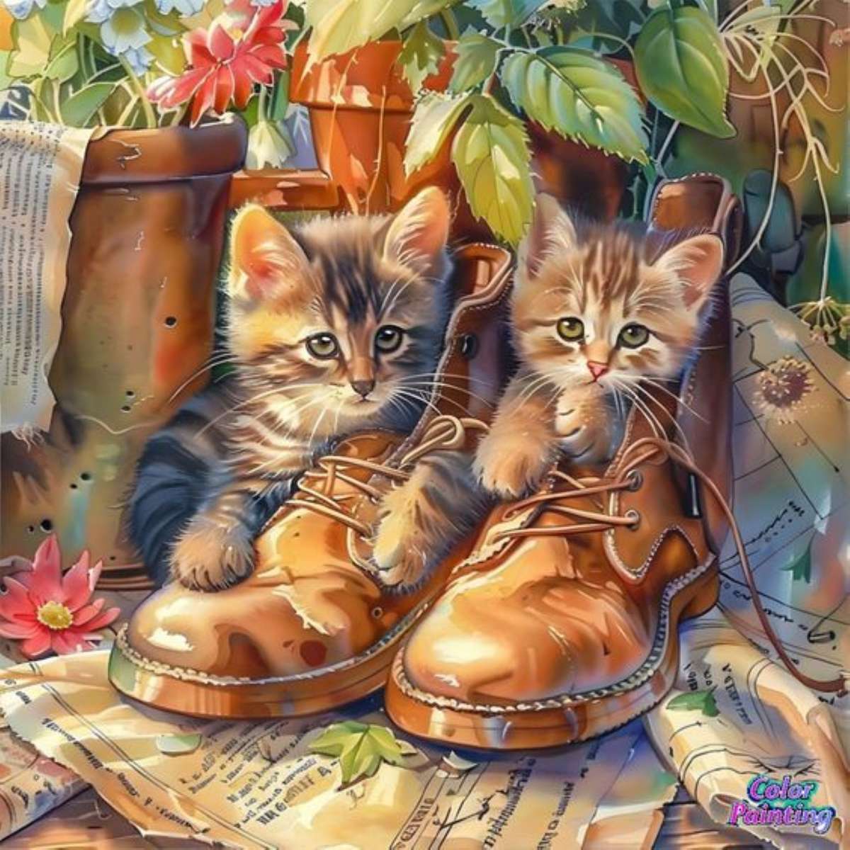 pisoi in pantofi jigsaw puzzle online