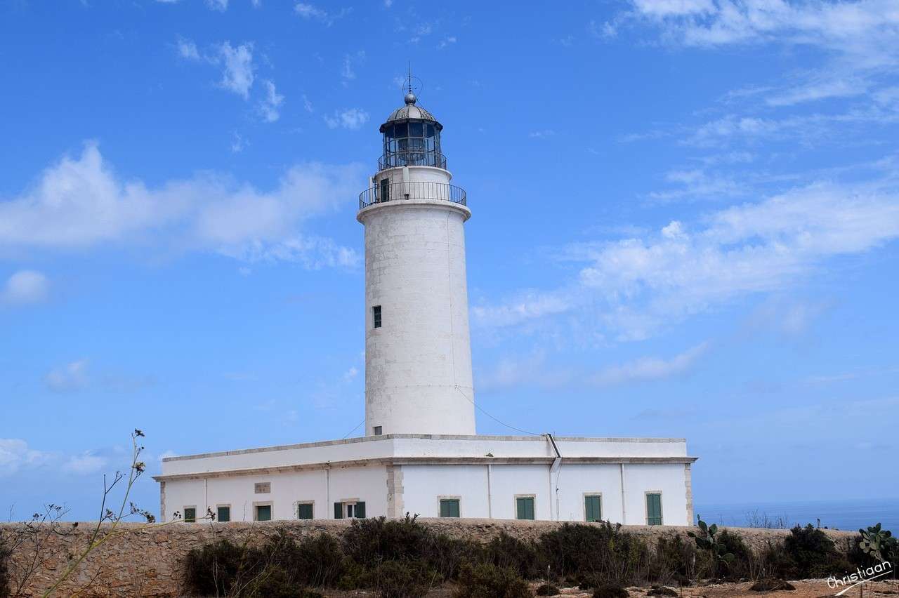 Leuchtturm, Meer, Insel. Online-Puzzle