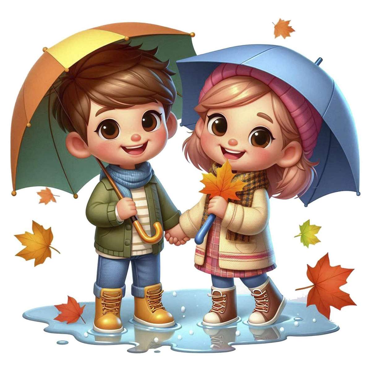 Autunno piovoso puzzle online