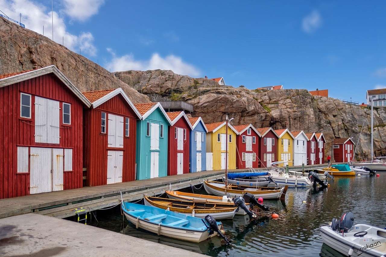 Cabaña de Pescadores, Barcos, Cabañas. rompecabezas en línea