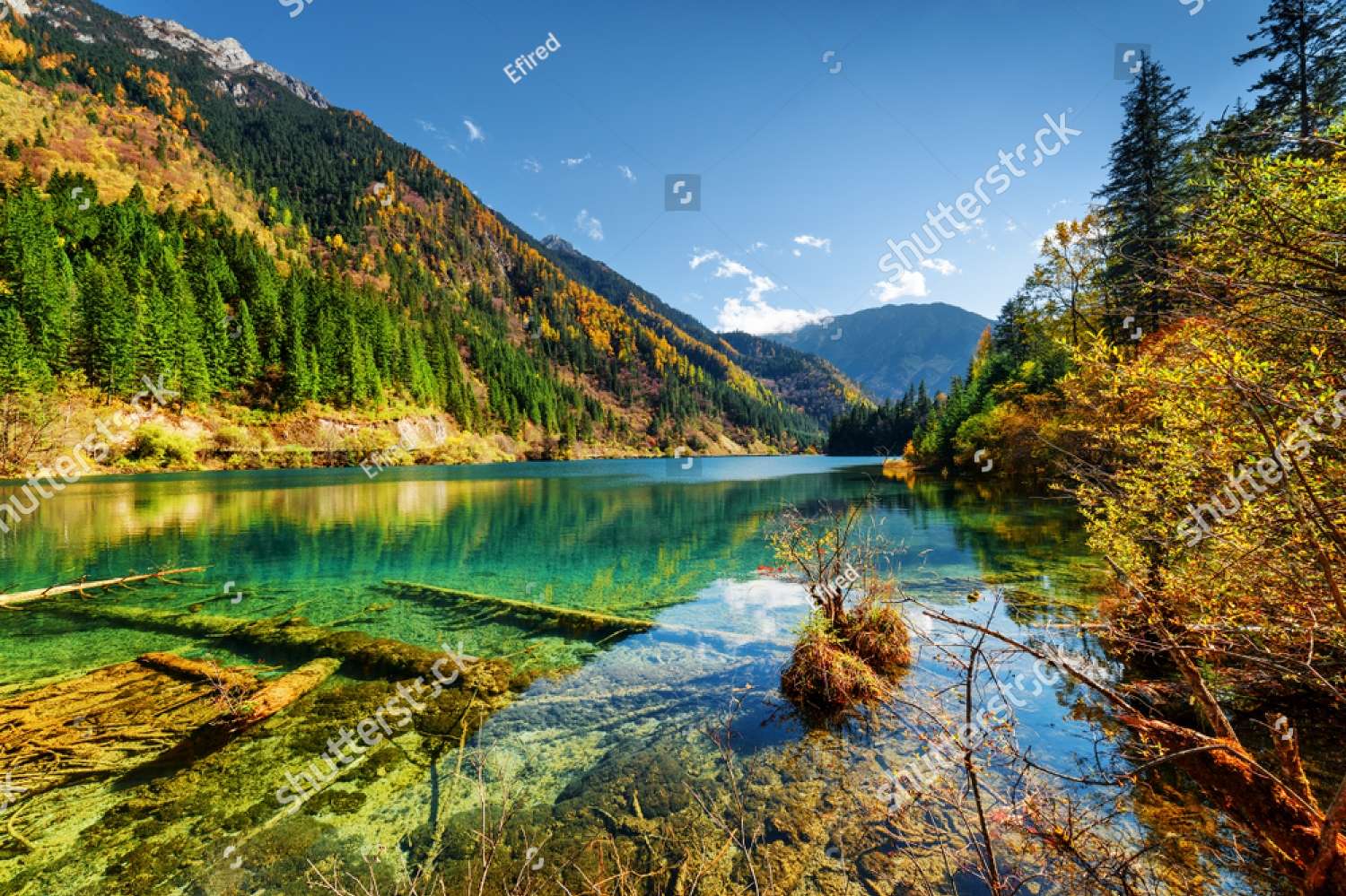 Parco nazionale di Jiuzhaigou, Cina puzzle online