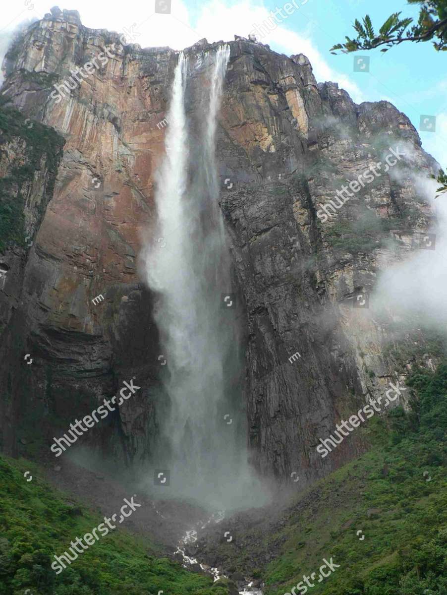 Salto De Angel Wasserfall Venezuela Online-Puzzle