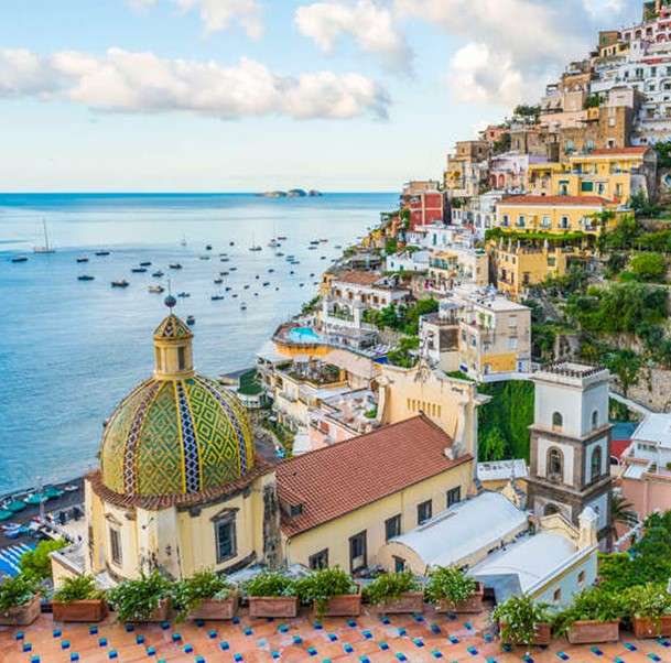 La ville balnéaire de Positano puzzle en ligne