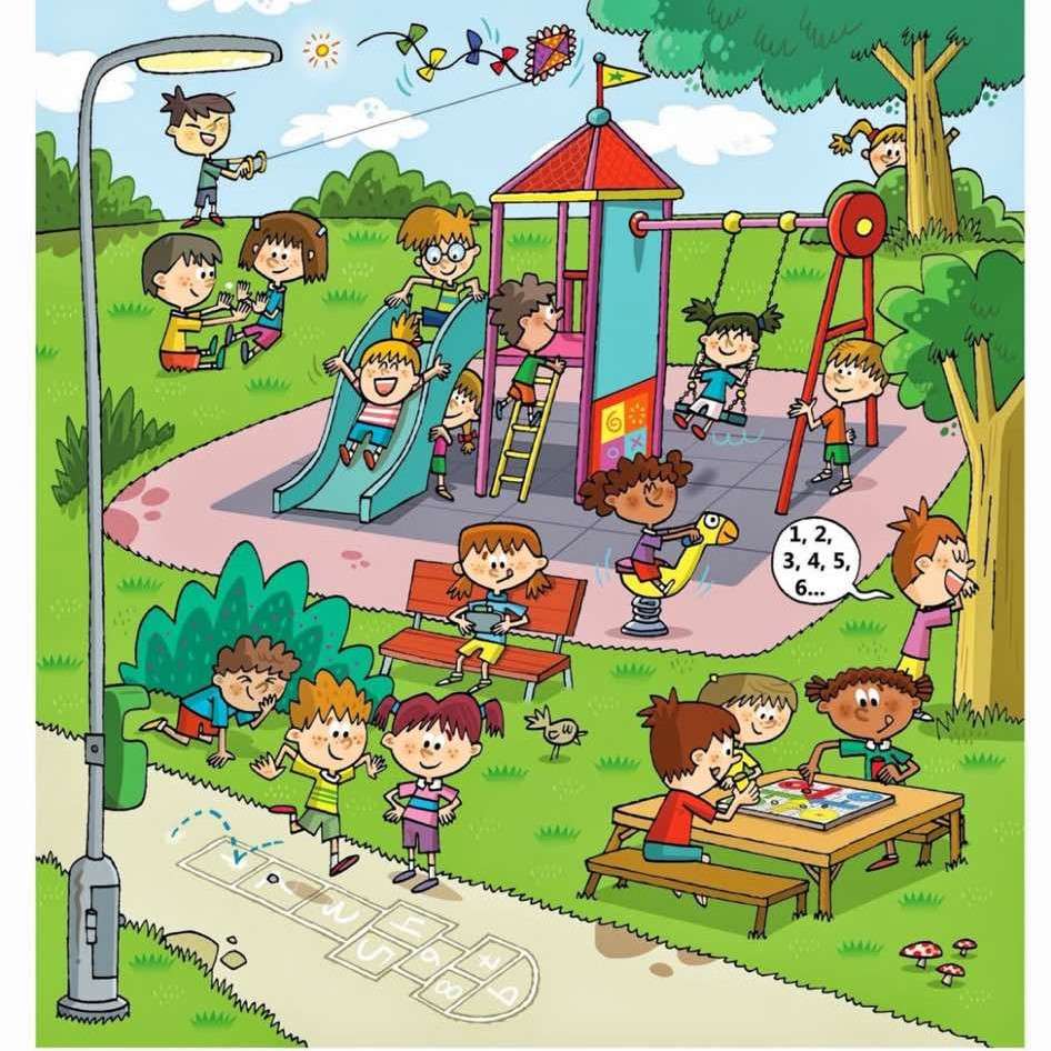 Tuin. van. kinderen. :) legpuzzel online