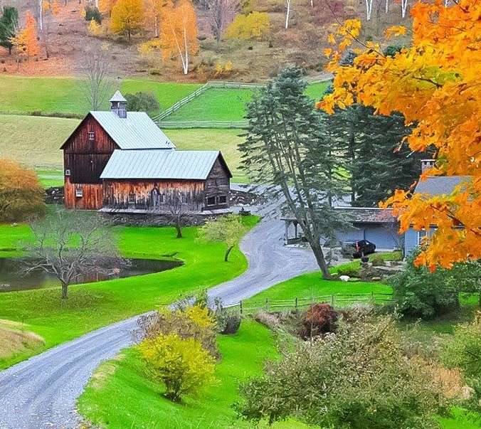 Herbst auf dem Lande Online-Puzzle