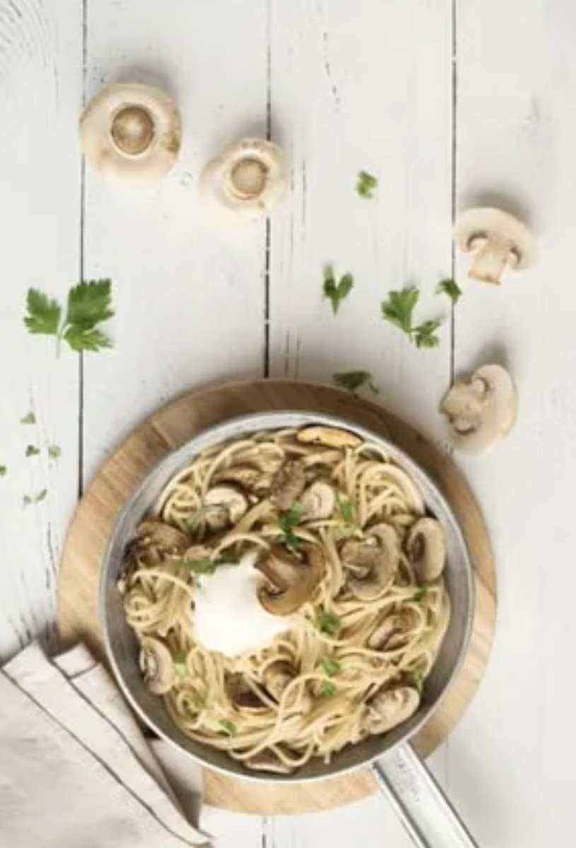 Pasta with Mushroom Sauce jigsaw puzzle online