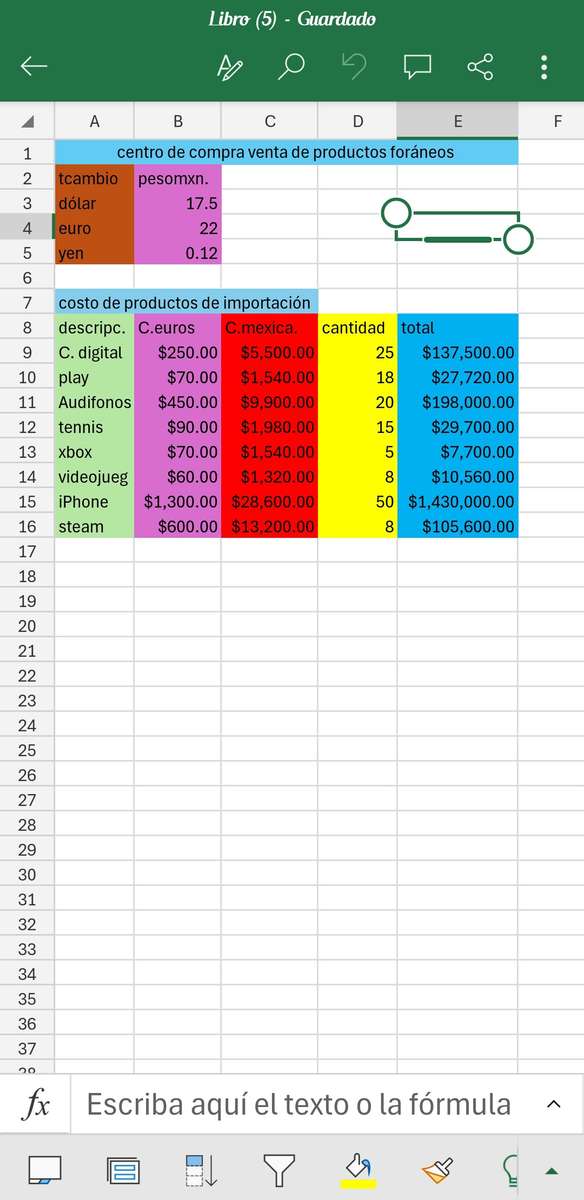 TABELLEN IN EXCEL Online-Puzzle