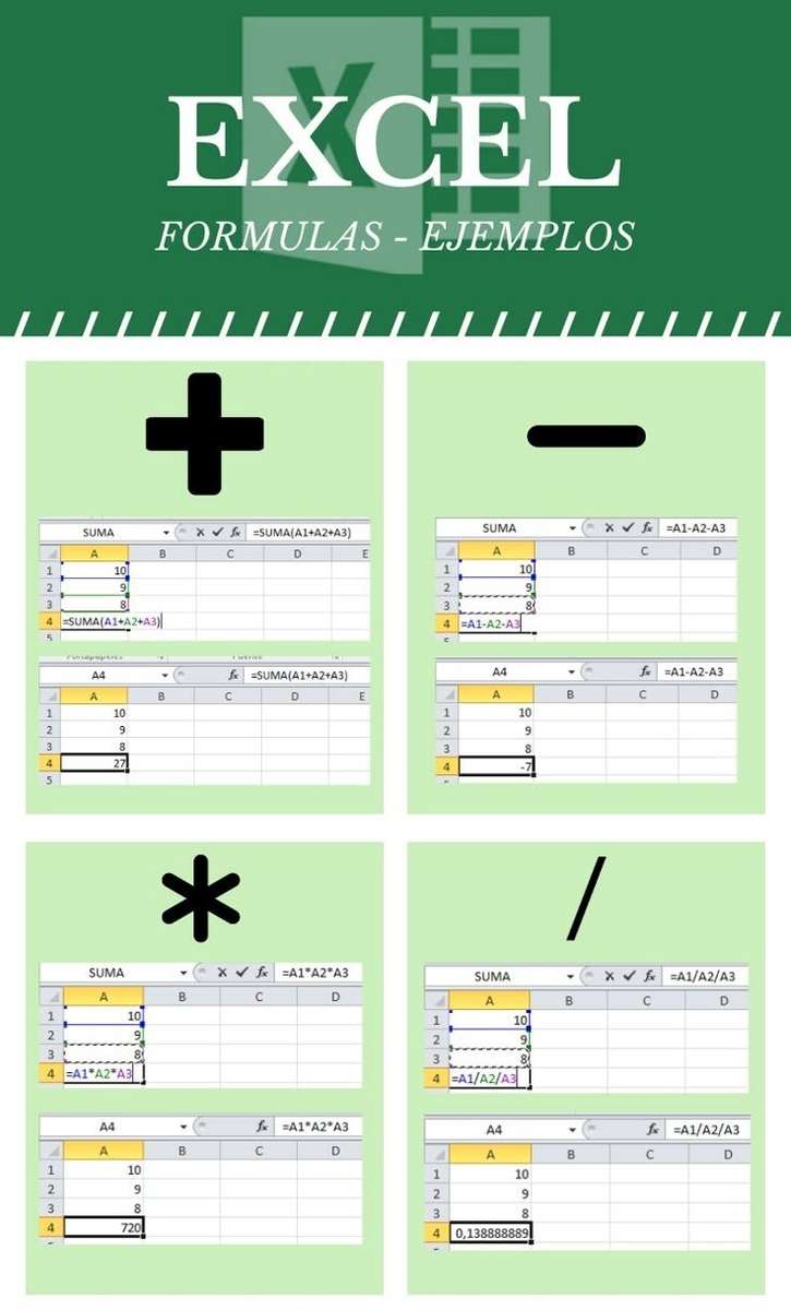 Excel. formule legpuzzel online