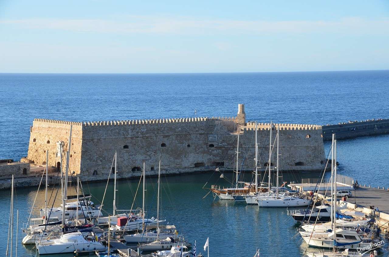 Crète, Koules, port. puzzle en ligne