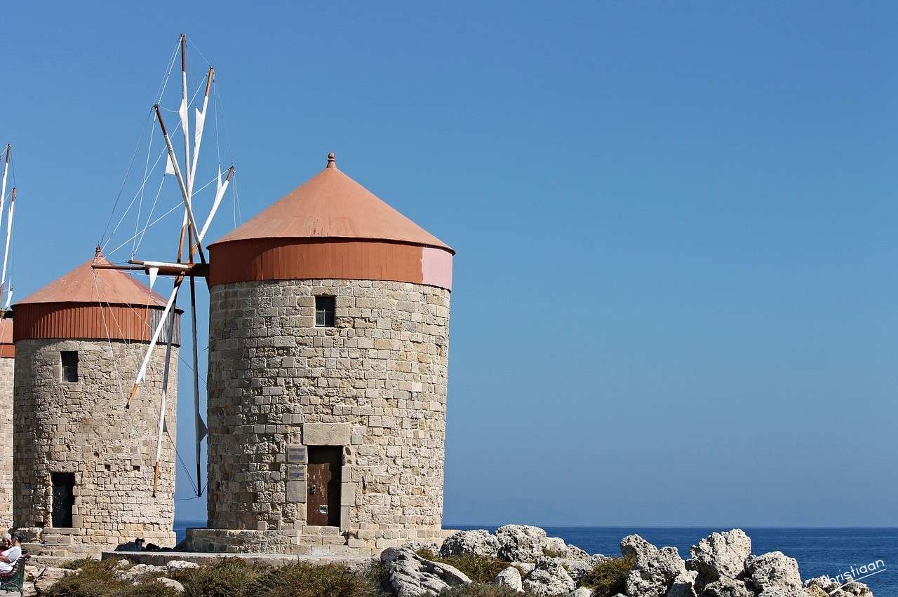 Molinos de viento, Milestone, Rodas. rompecabezas en línea