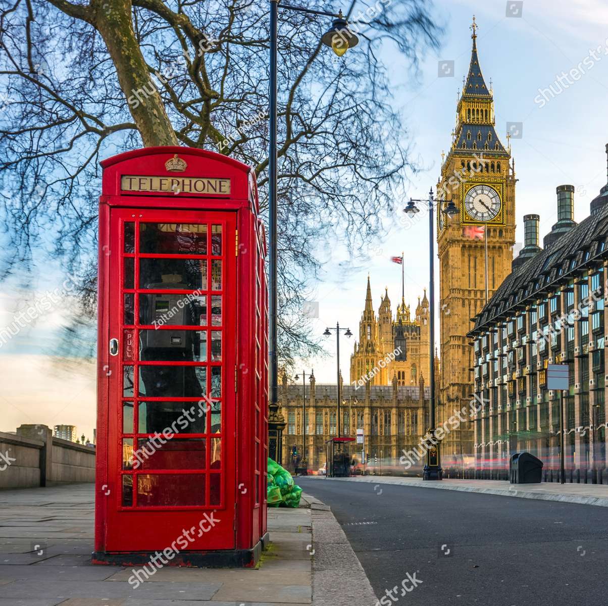 Cabine telefônica em Londres puzzle online