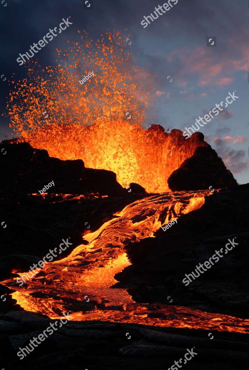 火山の噴火 オンラインパズル