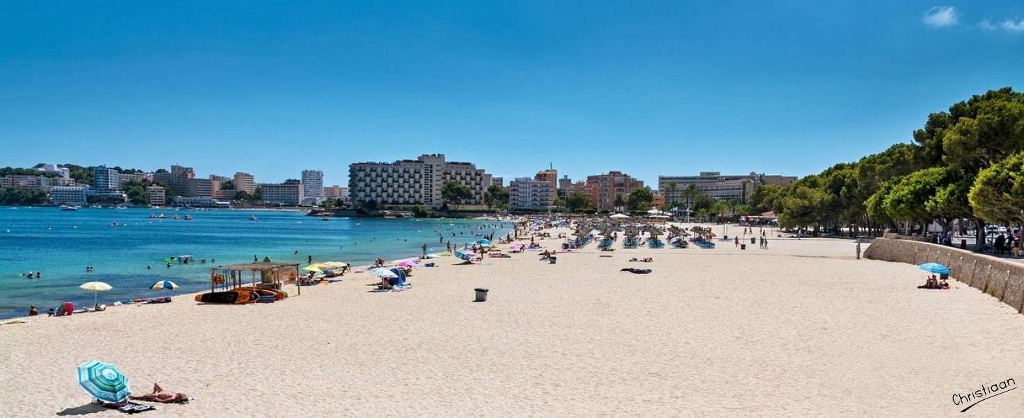 Plaja, plaja cu nisip, Mallorca. puzzle online