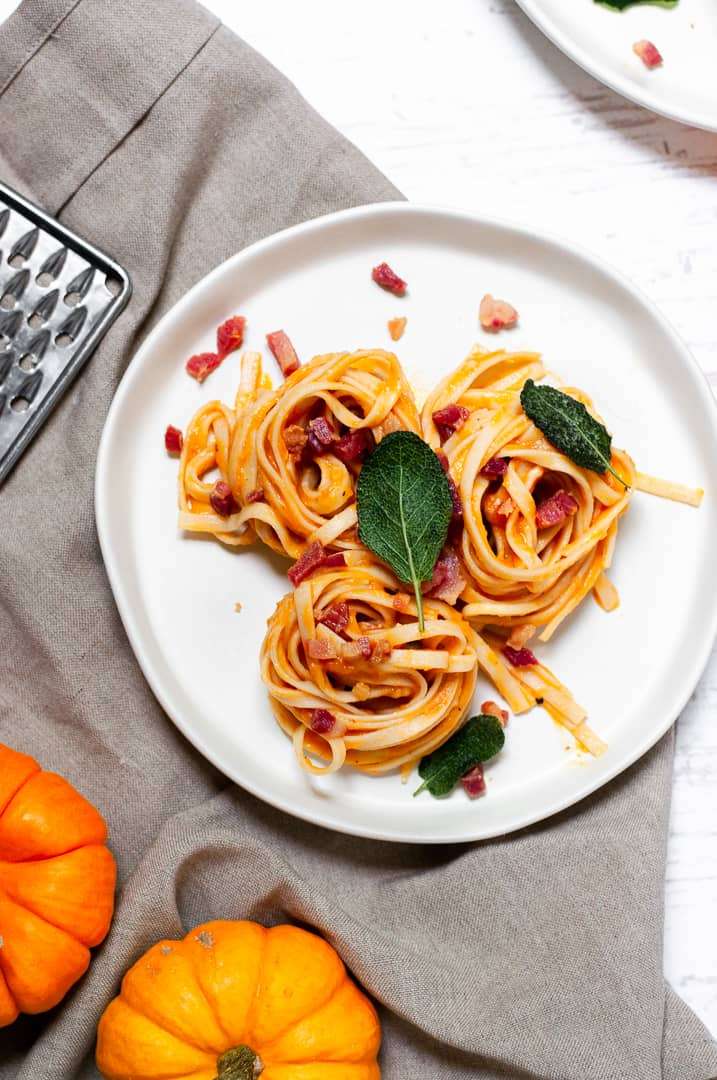 Pasta alla carbonara di zucca puzzle online