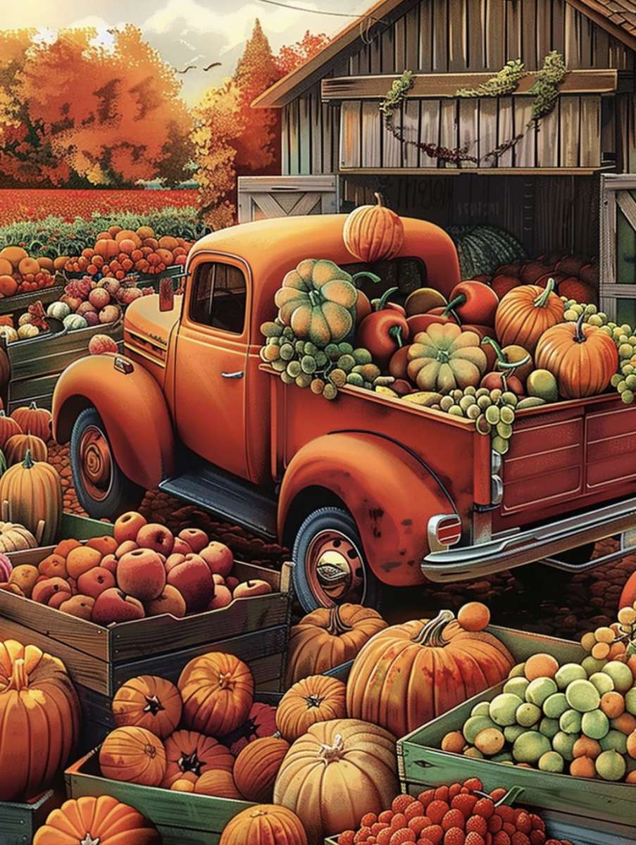 La raccolta della zucca puzzle online