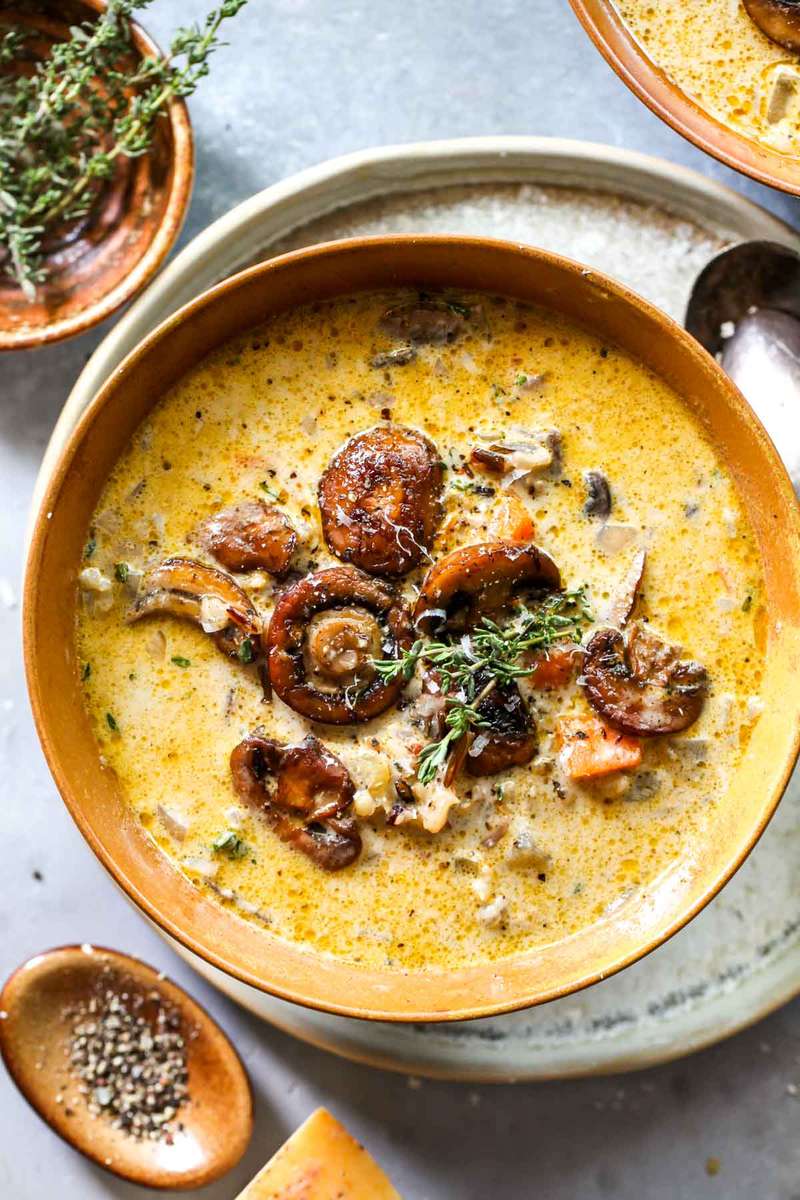 Sopa De Arroz Salvaje Y Champiñones rompecabezas en línea