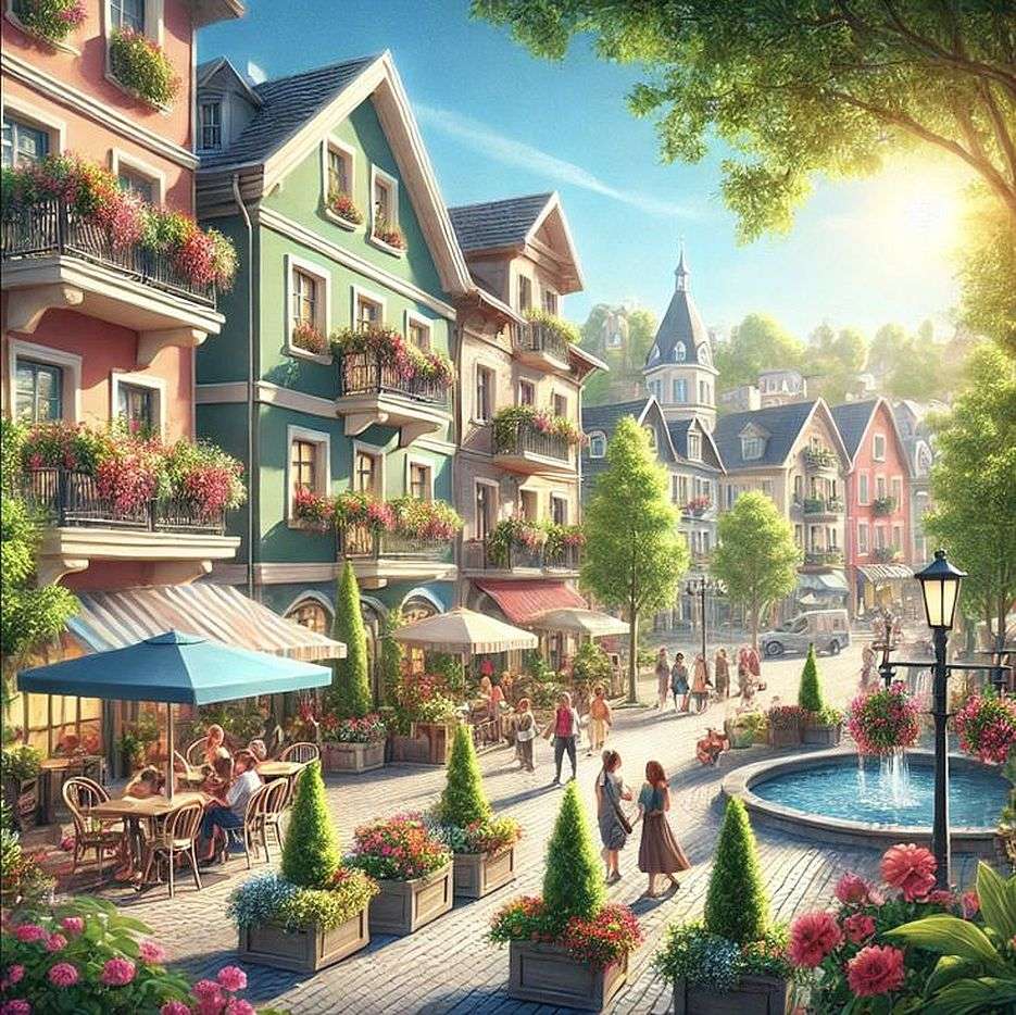 Ville d'été de Californie puzzle en ligne