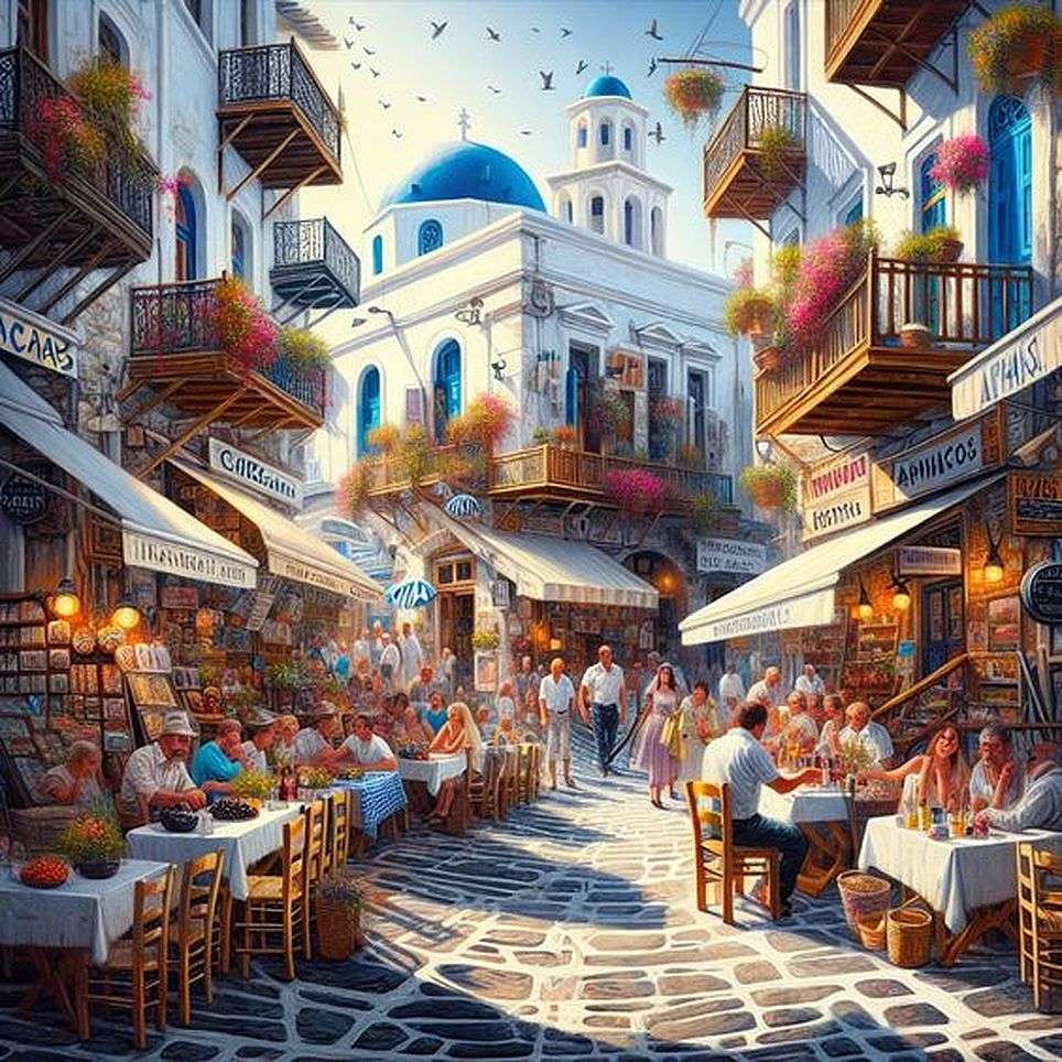 Greece Town Pictures jigsaw puzzle online