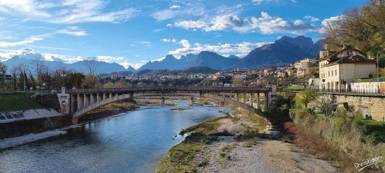 Bridge, River, Belluno. online puzzle