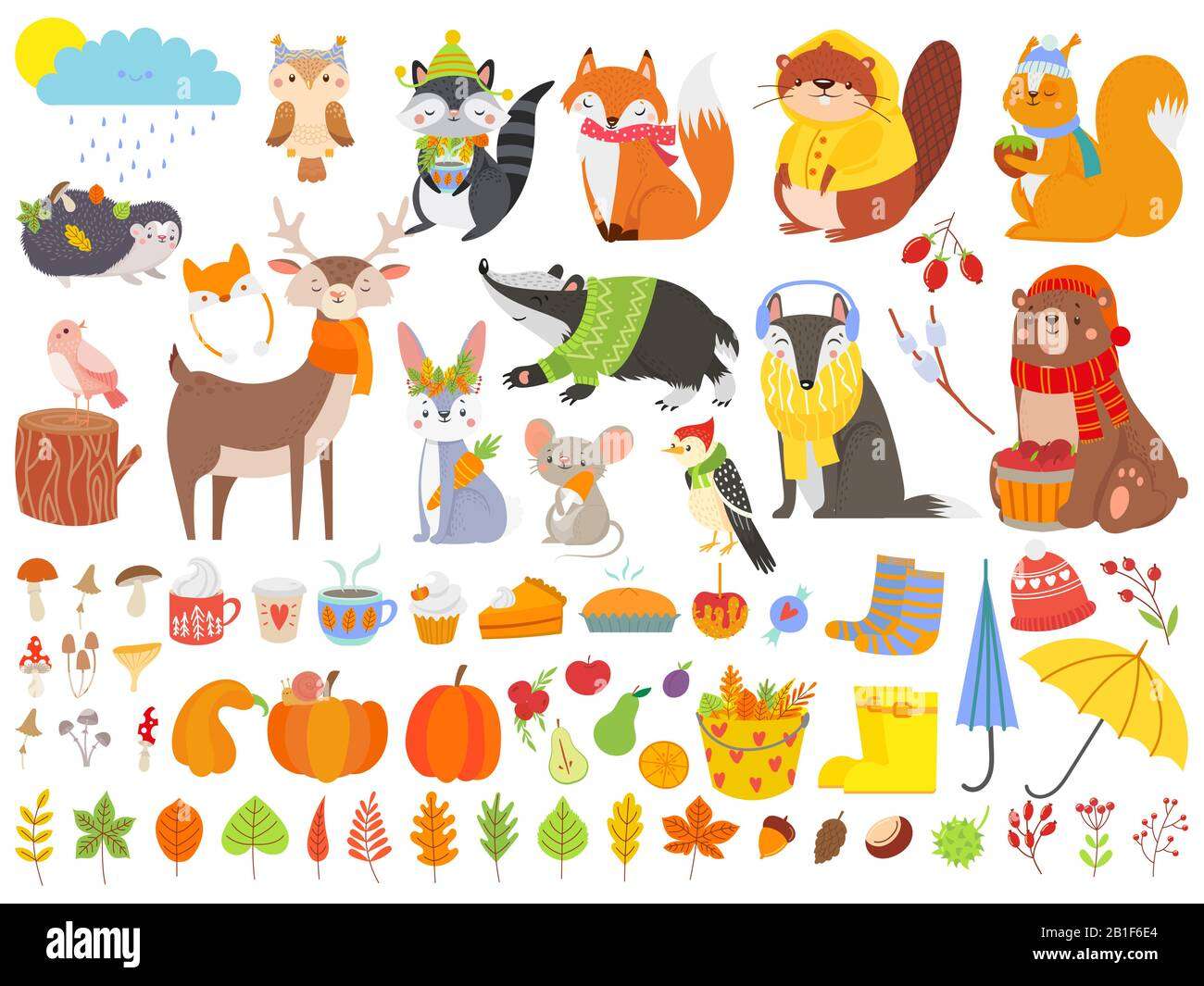 many autumn objects jigsaw puzzle online