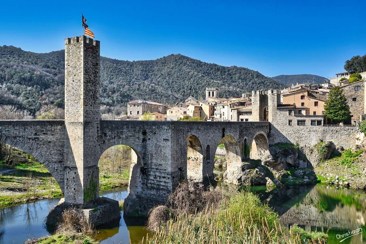 Ponte, Medieval, Castelo. puzzle online