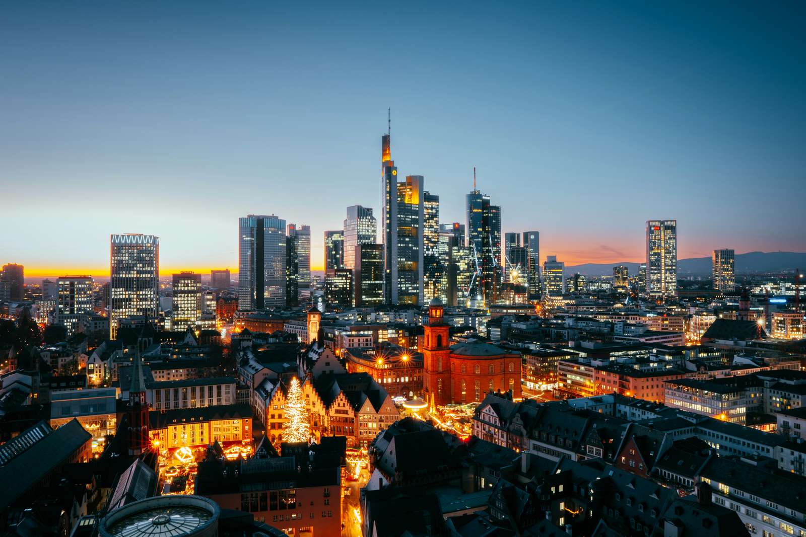 Frankfurt, Tyskland pussel på nätet