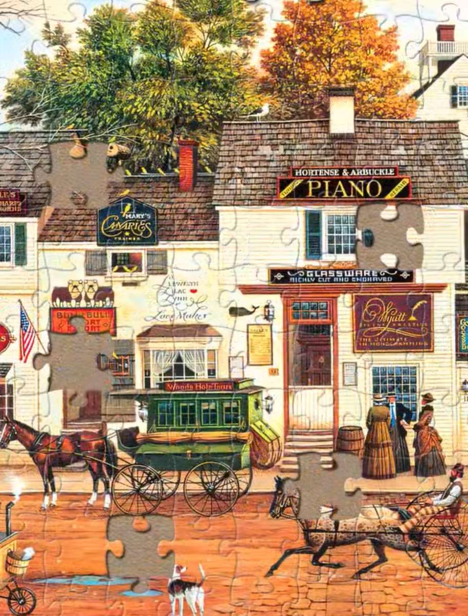 Old Days City Street online puzzle