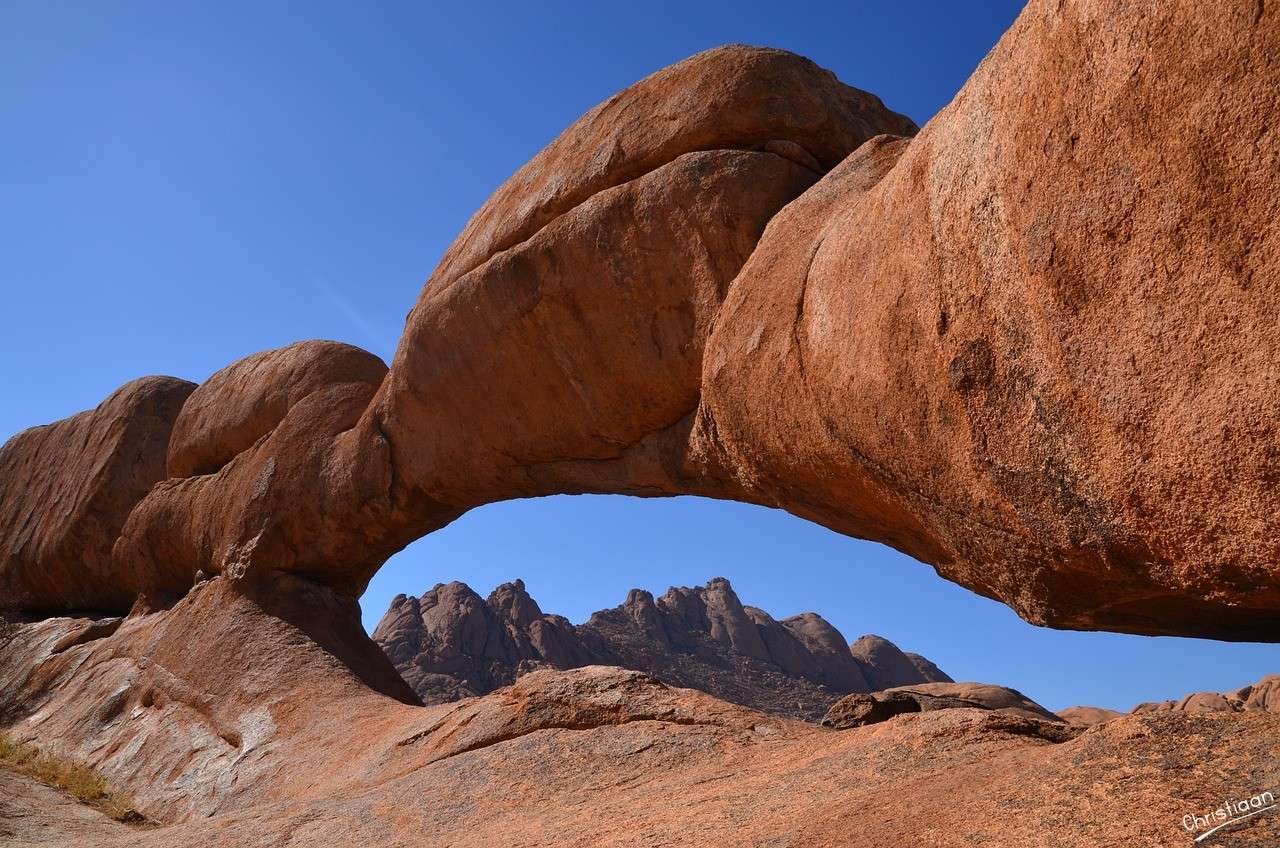 Spitzkoppe, berg, öken. Pussel online