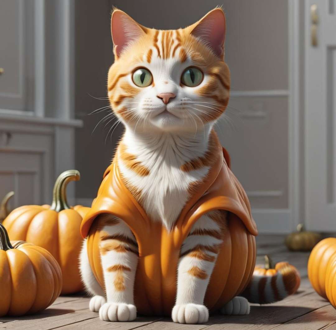 Pumpkin Cat online puzzle