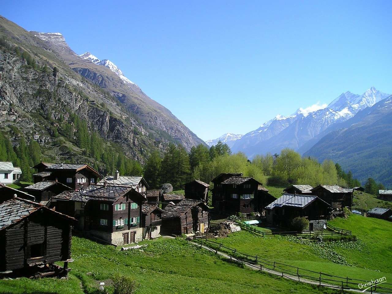 Pueblo de montaña, Vivir. rompecabezas en línea