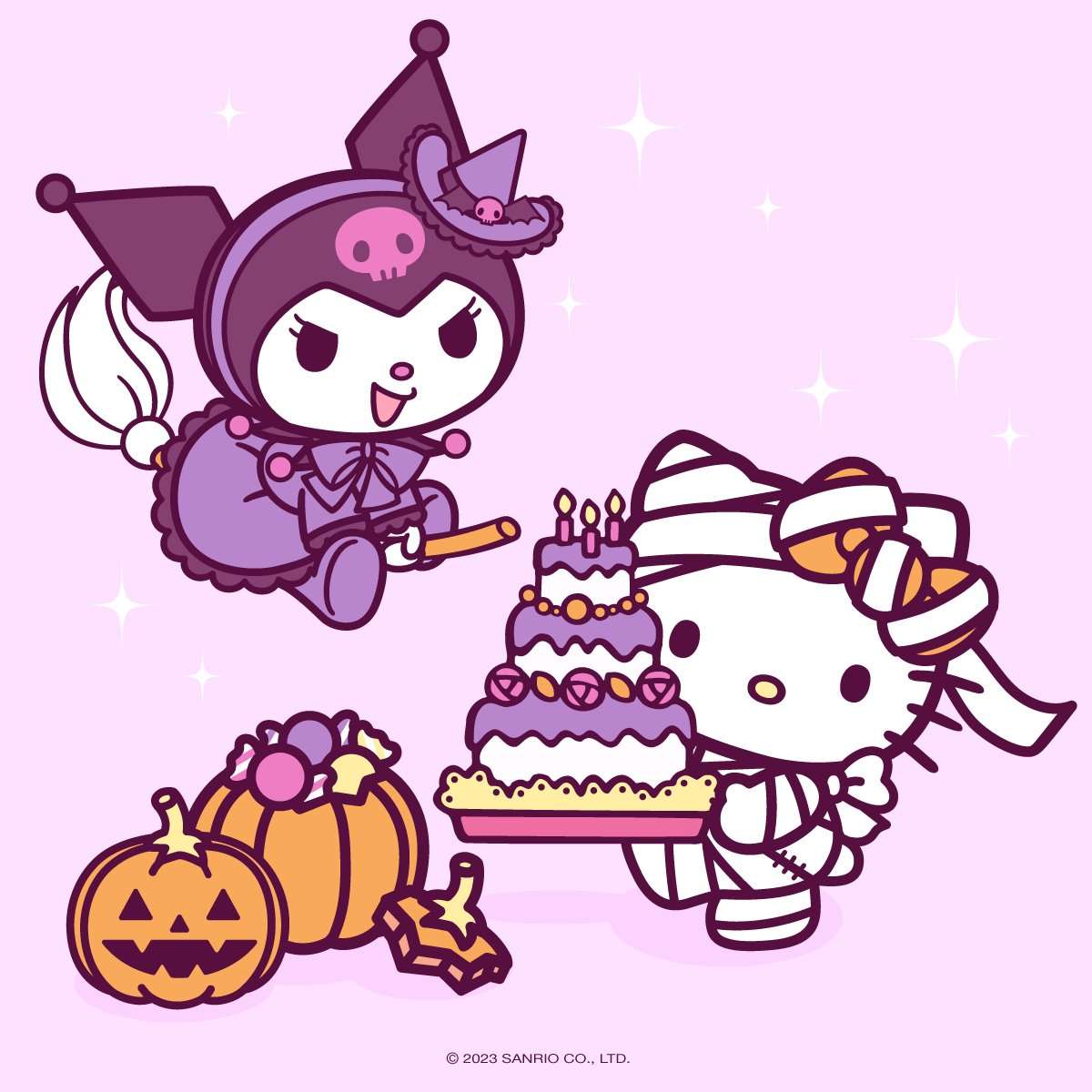 Halloween Kuromi und Hello Kitty Online-Puzzle