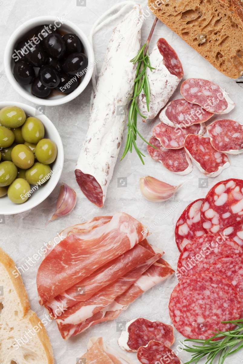 Viande et charcuterie puzzle en ligne