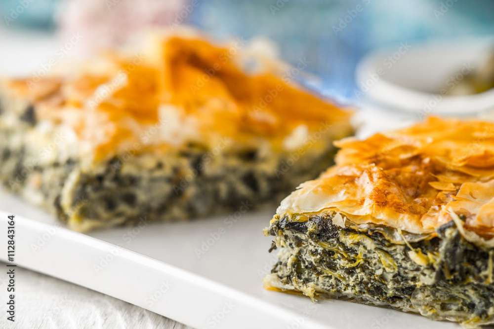 Pastel de espinacas salado rompecabezas en línea