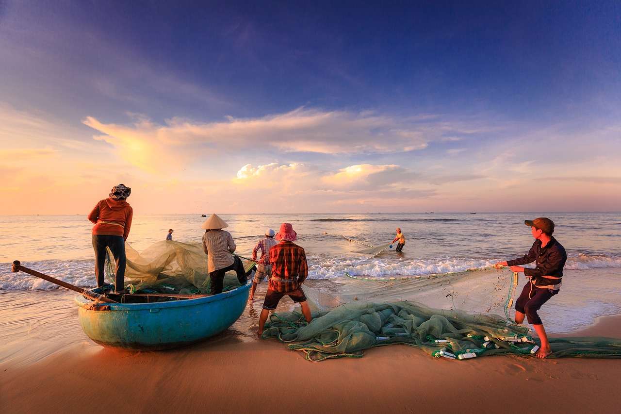 Pêcheurs au travail puzzle en ligne