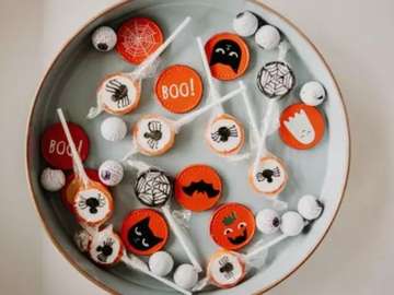 Sucettes et bonbons pour Halloween puzzle en ligne