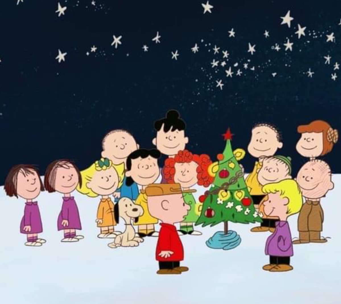 Charlie Brown har jul med Schulzgänget pussel på nätet