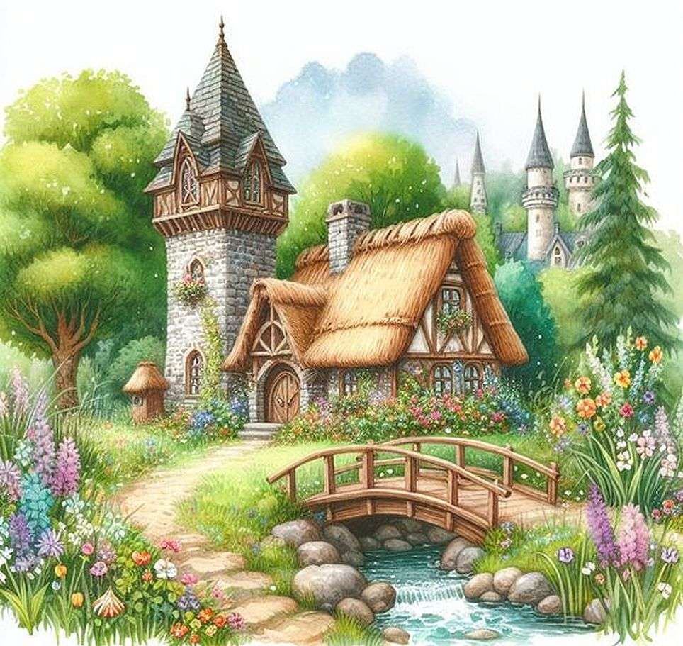 Casa fermecată din pădure jigsaw puzzle online