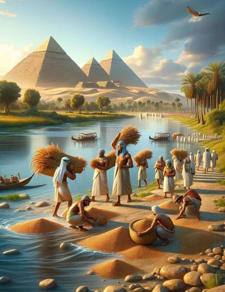 Pyramids in ancient Egypt jigsaw puzzle online