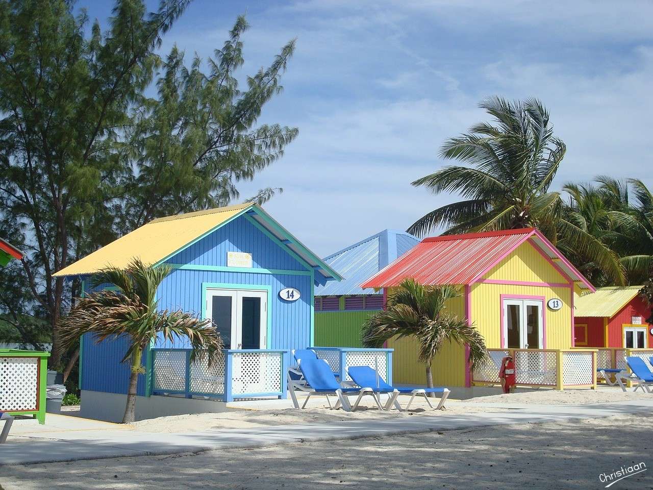 Bahamas, plage, Caraïbes. puzzle en ligne