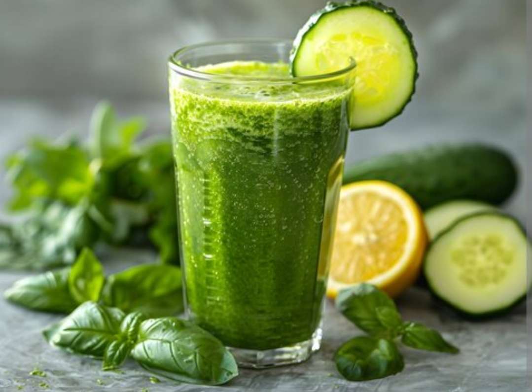 Smoothie au concombre vert puzzle en ligne