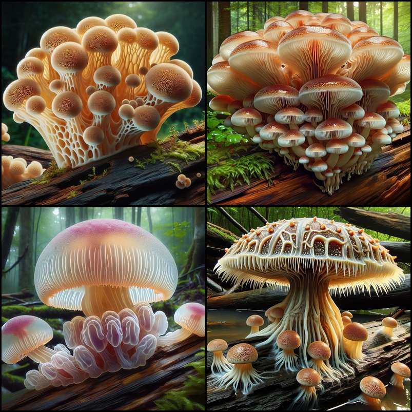 Forest mushrooms online puzzle