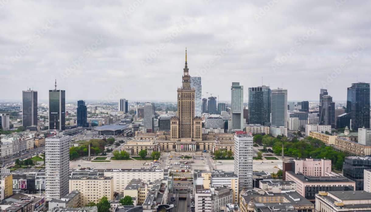 Panorama de Varsovia rompecabezas en línea