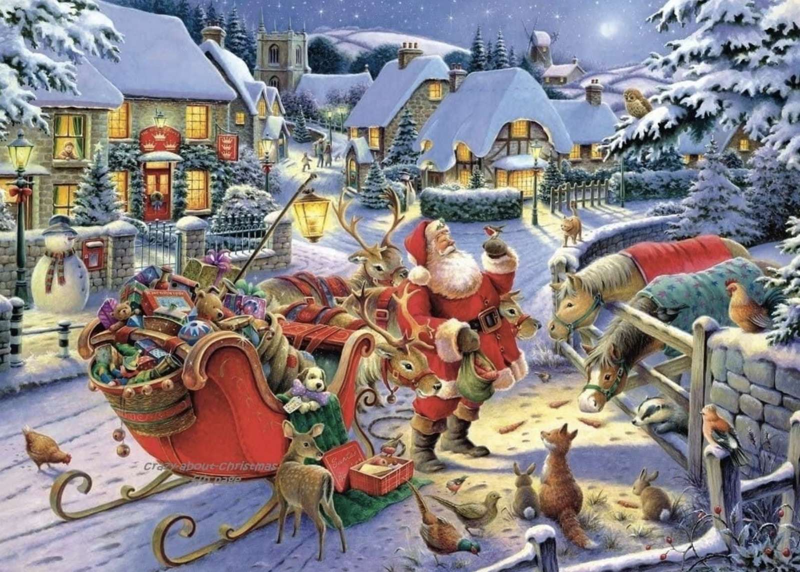 Bonne route Père Noel jigsaw puzzle online